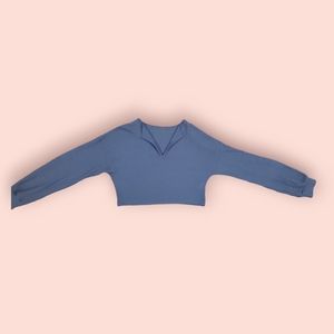 SHEIN Essnce Drop Shoulder waffle knit tee